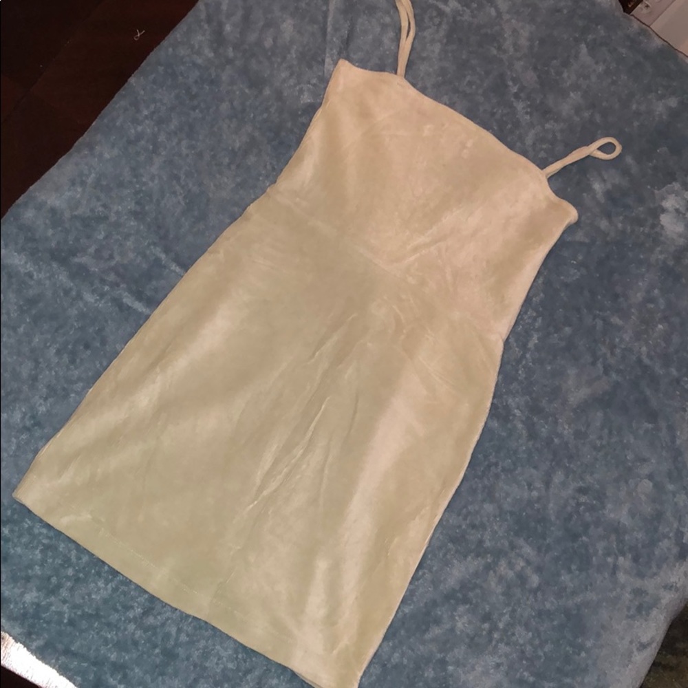 Mint green mini dress